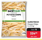 Surefresh Frozen Chips-4 x 2.5Kg Per Case