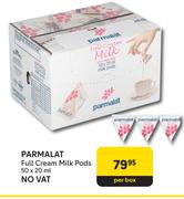 Parmalat Full Cream Milk Pods-50 x 20ml Per Box