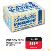 Cordon Bleu Margarine Brick-30 x 500g Per Case