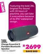 JBL Charge Essential 2 Portable Bluetooth Speaker