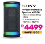 Sony Portable Wireless Speaker XP500