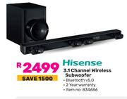 Hisense 3.1 Channel Wireless Subwoofer