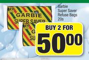 Garbie Super Saver Refuse Bags 20's Pack-For 2