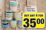 Renco Stoneware Coffee Mug-For Any 4