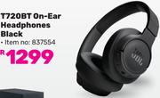 JBL T720BT On-Ear Headphones Black