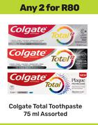 Colgate Total Toothpaste Assorted-For 2 x 75ml