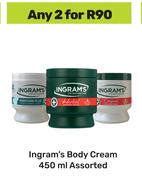 Ingram's Body Cream Assorted-For 2 x 450ml