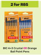 Bic 4+3 Crystal Or Orange Ball Point Pens-For 2