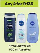 Nivea Shower Gel Assorted-For 2 x 500ml