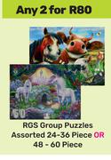RGS Group Puzzles 24-36 Piece Or 48-60 Piece-For 2