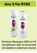Pantene Shampoo 400ml Or Conditioner 360ml-For Any 2