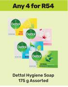 Dettol Hygiene Soap Assorted-For 4 x 175g