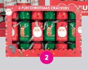Festive 6 Pack Petite Crackers Reindeer