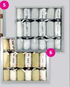 Luxury 6 Pack Crackers Gold/Silver
