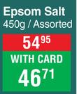Nature's Nourishment Epsom Salt Assorted-450g