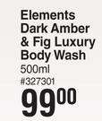 Baylis & Harding Elements Dark Amber & Fig Luxury Body Wash-500ml