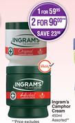 Ingram's Camphor Cream-For 2 x 450ml