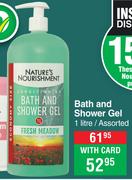 Nature's Nourishment Bath & Shower Gel Assorted-1L