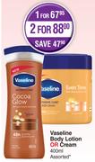 Vaseline Body Lotion Or Cream Assorted-400ml