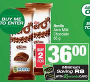 Nestle Aero Milk Chocolate-For 2 x 85 g