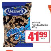 Messaris Peanuts & Raisins-450g Each