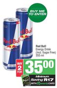 Red Bull Energy Drink (Incl. Sugar  Free)-For 2 x 355ml