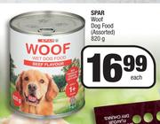 Spar Woof Dog Food (Assorted)-820g Each