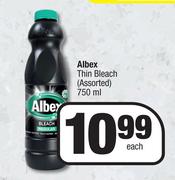 Albex Thin Bleach (Assorted)-750ml Each