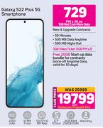 Samsung Galaxy S22 Plus 5G Smartphone-On 1GB Red Core More Data