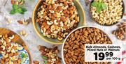 Bulk Almonds, Cashews, Mixed Nuts Or Walnuts-Per 100g