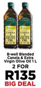 B-Well Blended Canola & Extra Virgin Olive Oil-For 2 x 1Ltr