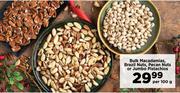 Bulk Macadamias, Brazil Nuts, Pecan Nuts Or Jumbo Pistachios-Per 100g