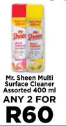 Mr Sheen Multi Surface Cleaner Assorted-For Any 2 x 400ml