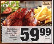 Whole Grilled Butter Basted Chicken 1.2kg And Twizza 2Ltr-Per Combo
