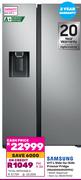 Samsung 617L Side By Side Freezer Fridge RS65DG54R3S9FA