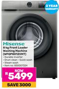 Hisense 8Kg Front Loader Washing Machine WFQP8012VMT