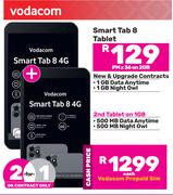 2 x Vodacom Smart Tab 8 Tablet-On 2GB 