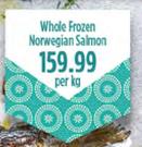 Whole Frozen Norwegian Salmon-Per kg