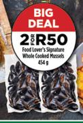 Food Lover's Signature Whole Cooked Mussels-2 x 454g