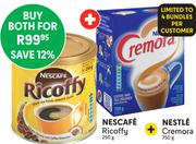 Nescafe Ricoffy  250g + Nestle Cremora 750g- For Both
