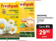 Freshpak Flavoured Rooibos Teabags( All Variants)-20's Each