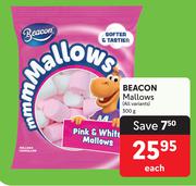 Beacon Mallows ( All Variants)-300g Each