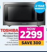 Toshiba 42L Black Solo Microwave Oven