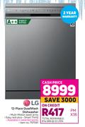 LG 12 Place Quad Wash Dishwasher 