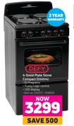 Defy 4 Solid Plate Stove Compact DSS514