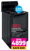 Defy Kitchenaire 600 Electric Stove Black DSS694