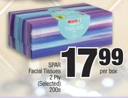 Spar Facila Tissues 2 Ply (Selected)-200s Per Box