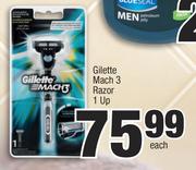 Gillette Mach 3 Razor 1Up-Each
