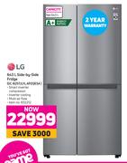 LG 643L Side By Side Fridge GC-B257JLYL.APZQESA