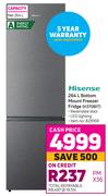 Hisense 264L Bottom Mount Freezer Fridge H370BIT